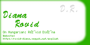 diana rovid business card